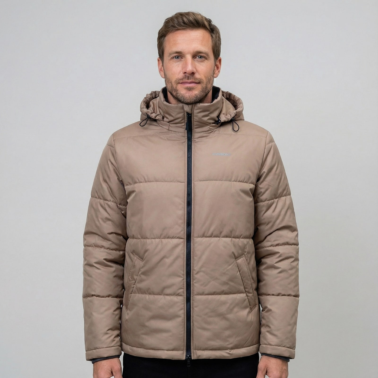 Мужская демисезонная куртка Classic Winter Original цвет бежевый