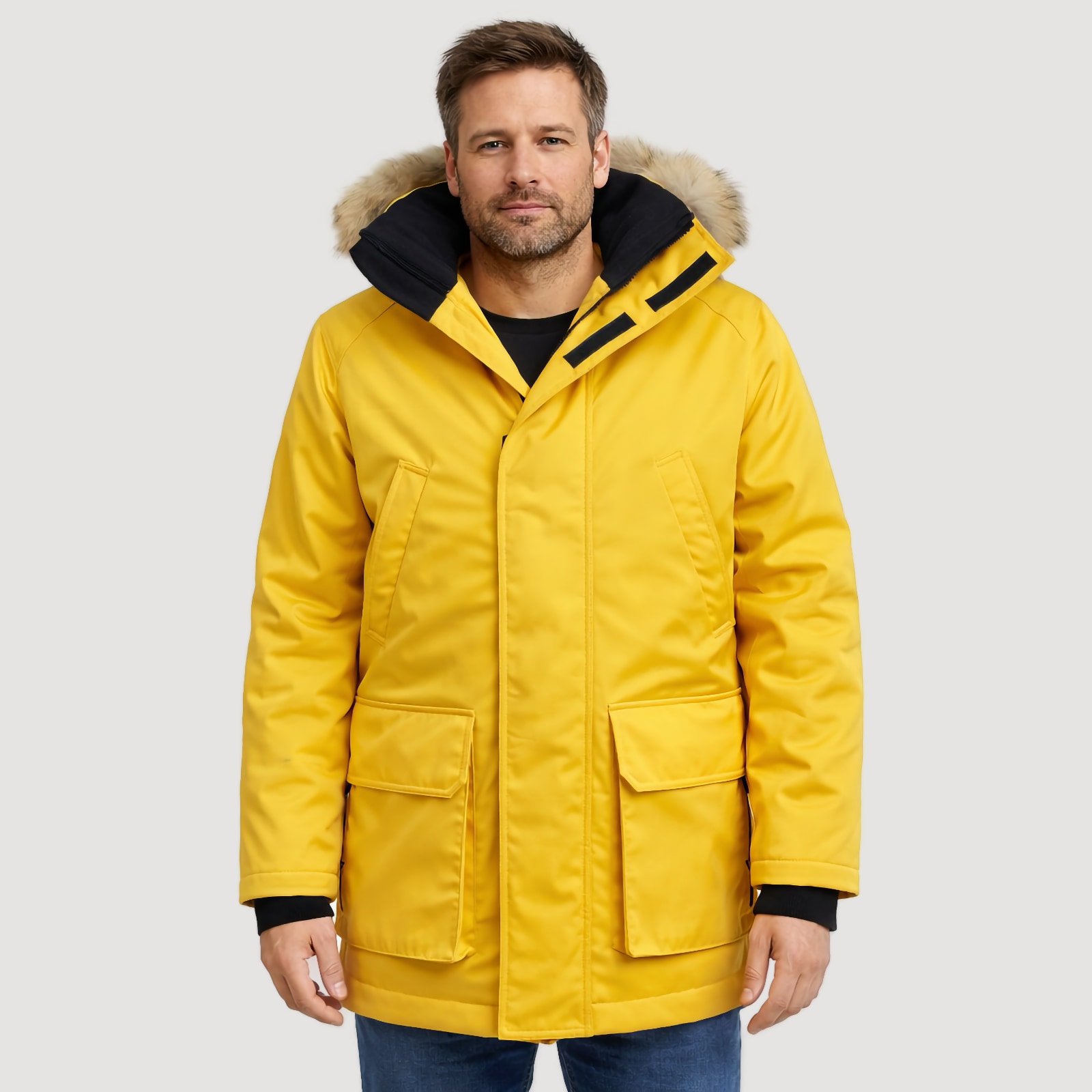 Мужская зимняя парка Extreme Winter Expedition цвет желтый