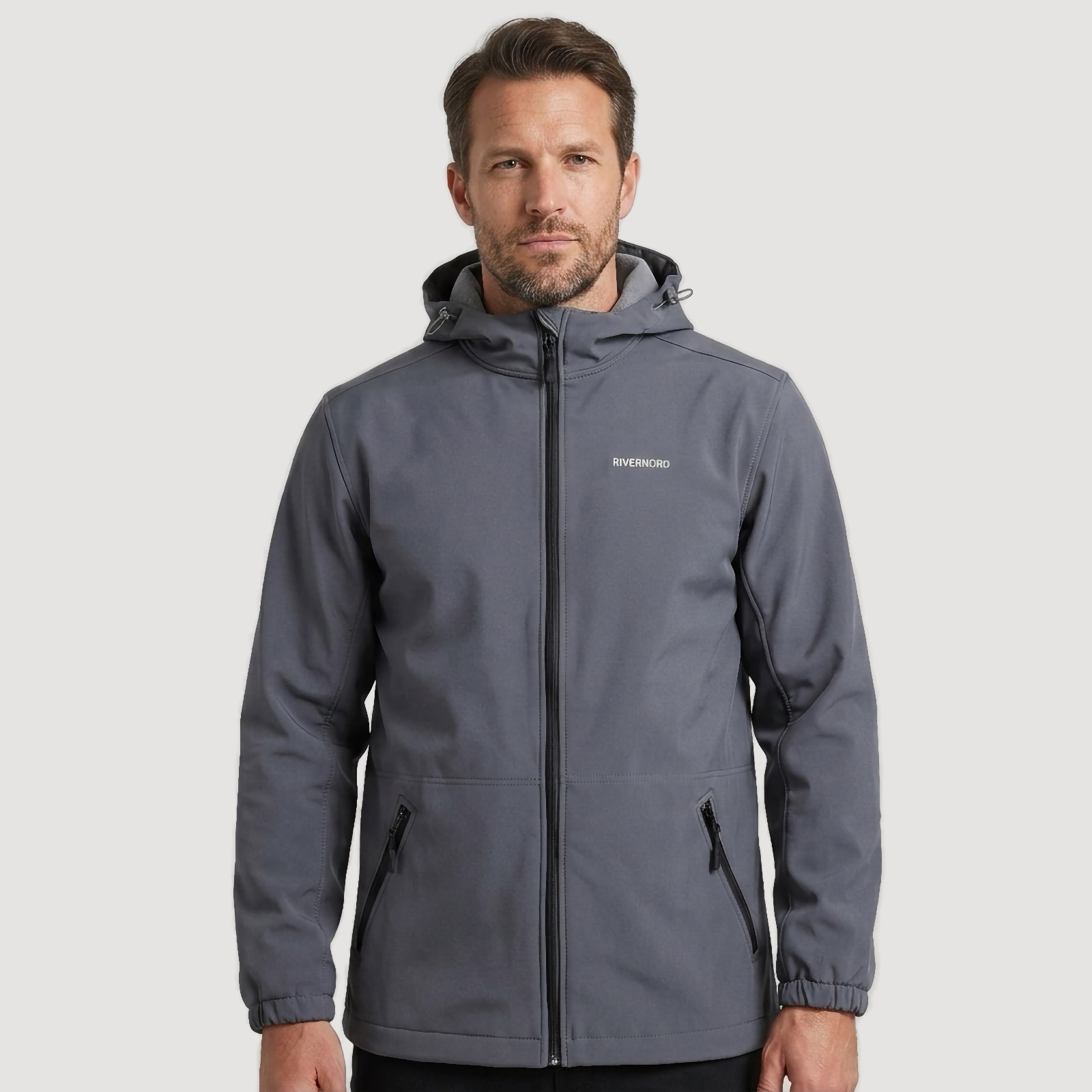 Мужская куртка софтшелл Softshell Classic цвет серый